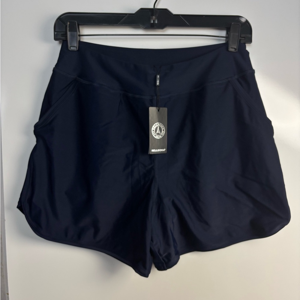 RELLECIGA Women's‎ Navy swimming trunks upf 50 Athletic Shorts